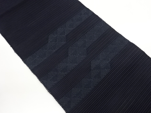 JAPANESE NAGOYA OBI FOR SUMMER / WOVEN ABSTRACT STRIPE